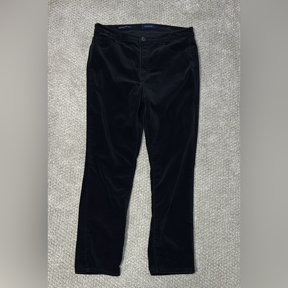Talbots Women’s Black High Rise Straight Leg Pants Sz 12